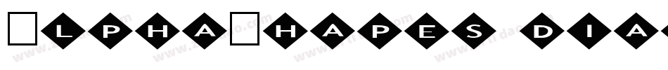 AlphaShapes diamonds 2字体转换